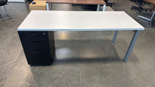 Load image into Gallery viewer, Used White Herman Miller Desk w/ Storage
