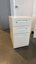 Load image into Gallery viewer, Used White Steelcase Rolling Storage Pedestals
