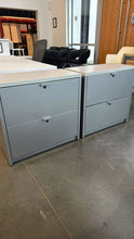 Load image into Gallery viewer, Used Knoll 2-Drawer Cabinet with Wood Top
