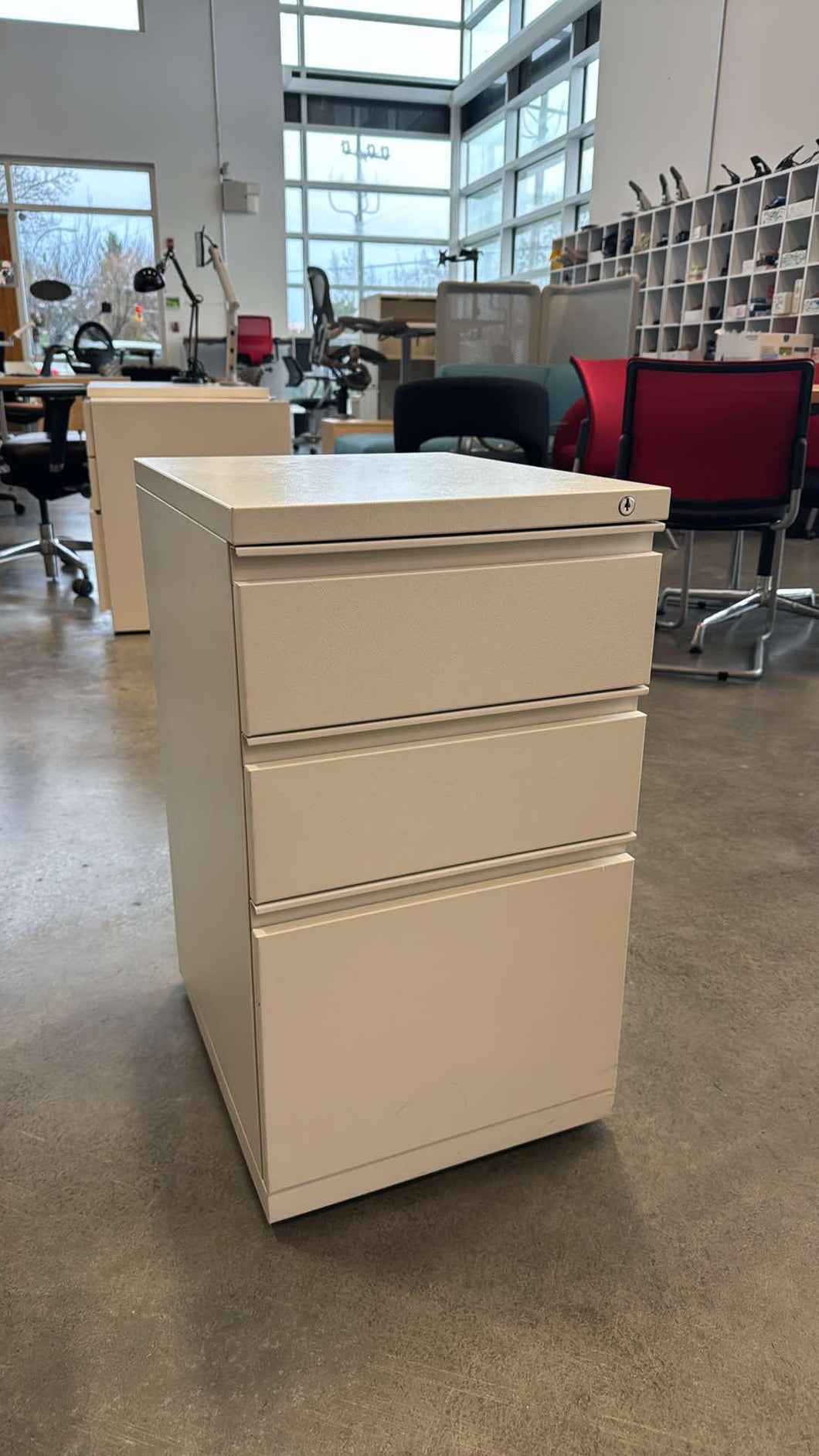 Used Herman Miller 3 Drawer Rolling Pedestals