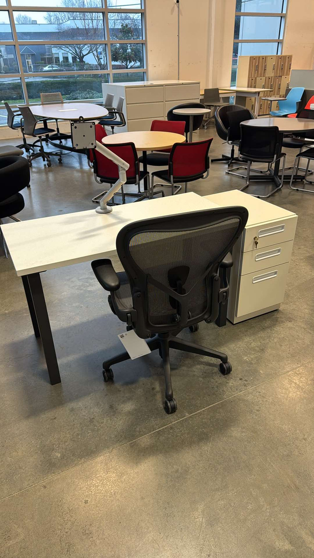 Used Herman Miller 4 Foot White Desk