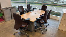 Load image into Gallery viewer, Used Powered 7 Foot Boardroom Table
