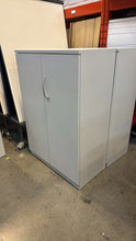 Load image into Gallery viewer, Used Steelcase Metal 2 Door Storage Cabinets
