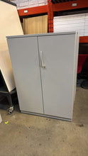 Load image into Gallery viewer, Used Steelcase Metal 2 Door Storage Cabinets
