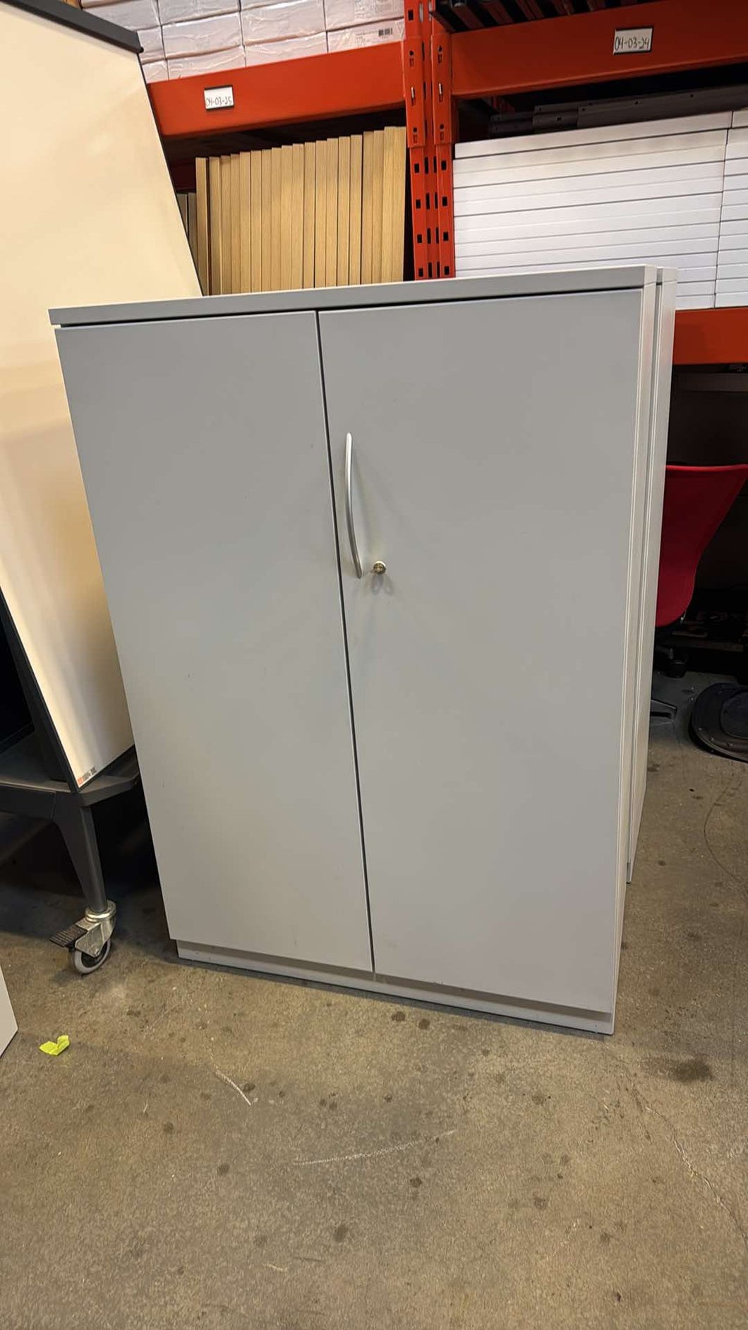 Used Steelcase Metal 2 Door Storage Cabinets