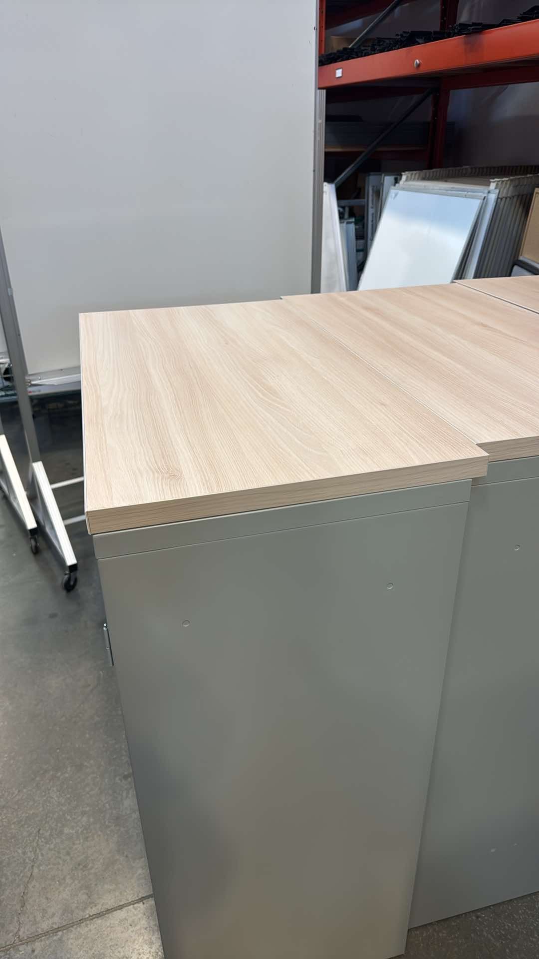 Offices 2 Go 2 Door Storage Cabinet w/ Wood Top