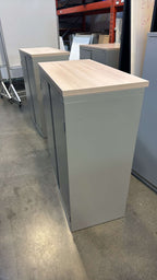 Offices 2 Go 2 Door Storage Cabinet w/ Wood Top