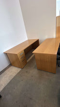 Load image into Gallery viewer, Used Haworth Solid Wood Desk w/ Storage
