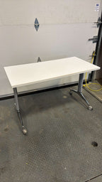 Global Terin White Folding Training Table - 48" x 24"