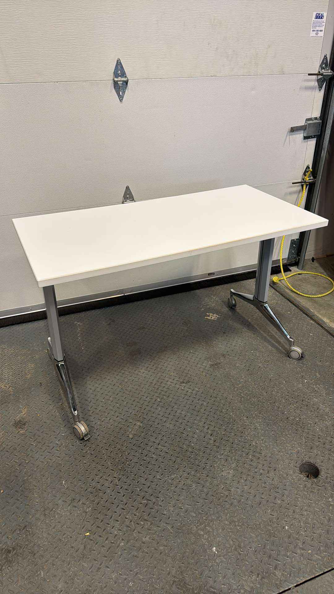 Global Terin White Folding Training Table - 48" x 24"
