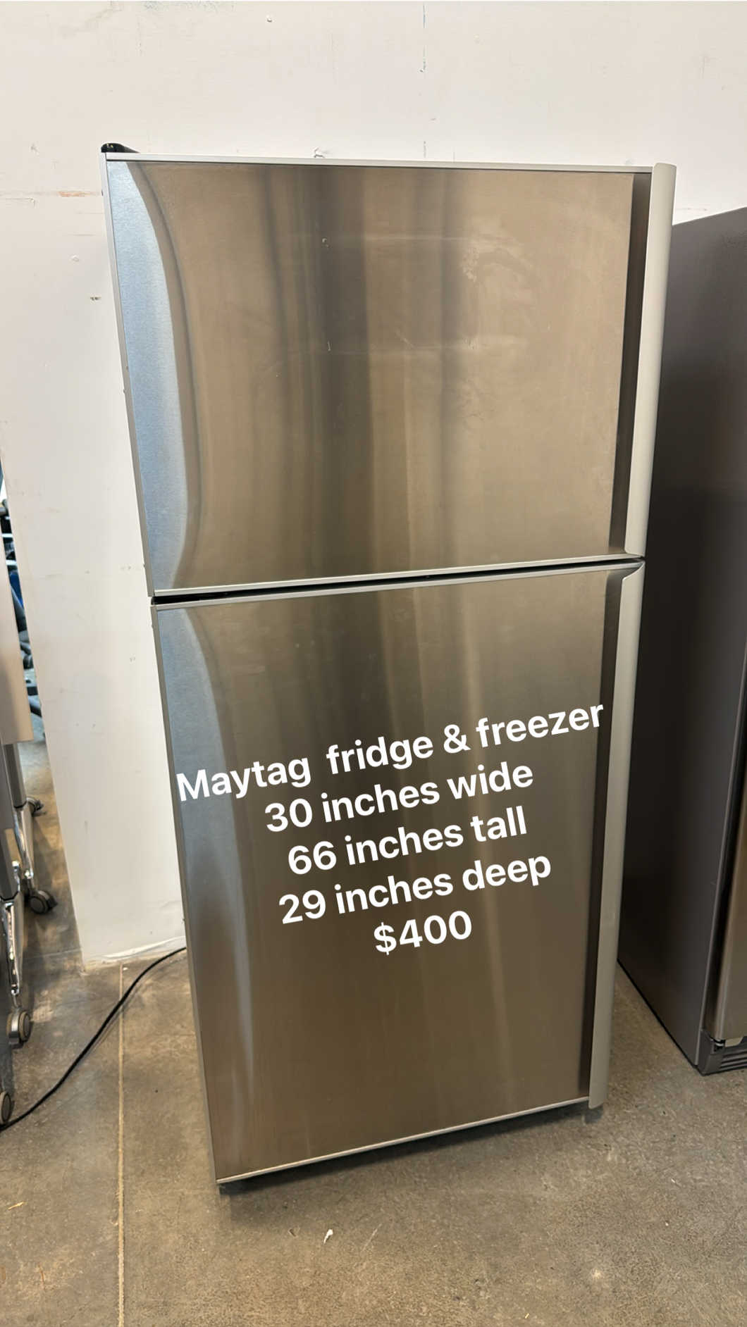 Used Full Size Brand Name Fridges