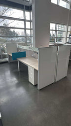 Steelcase Powered Modular Workstations (72" x 30" with Monitor Arm, Light & Pedestal