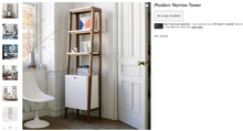 Load image into Gallery viewer, Used West Elm Modern Tower Shelf w/ Cabinet
