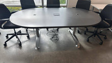 Load image into Gallery viewer, Used 7 Foot Powered Steelcase Boardroom Table
