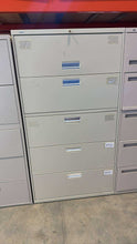 Load image into Gallery viewer, Used Hon 5 Drawer Lateral File Cabinet w/ key
