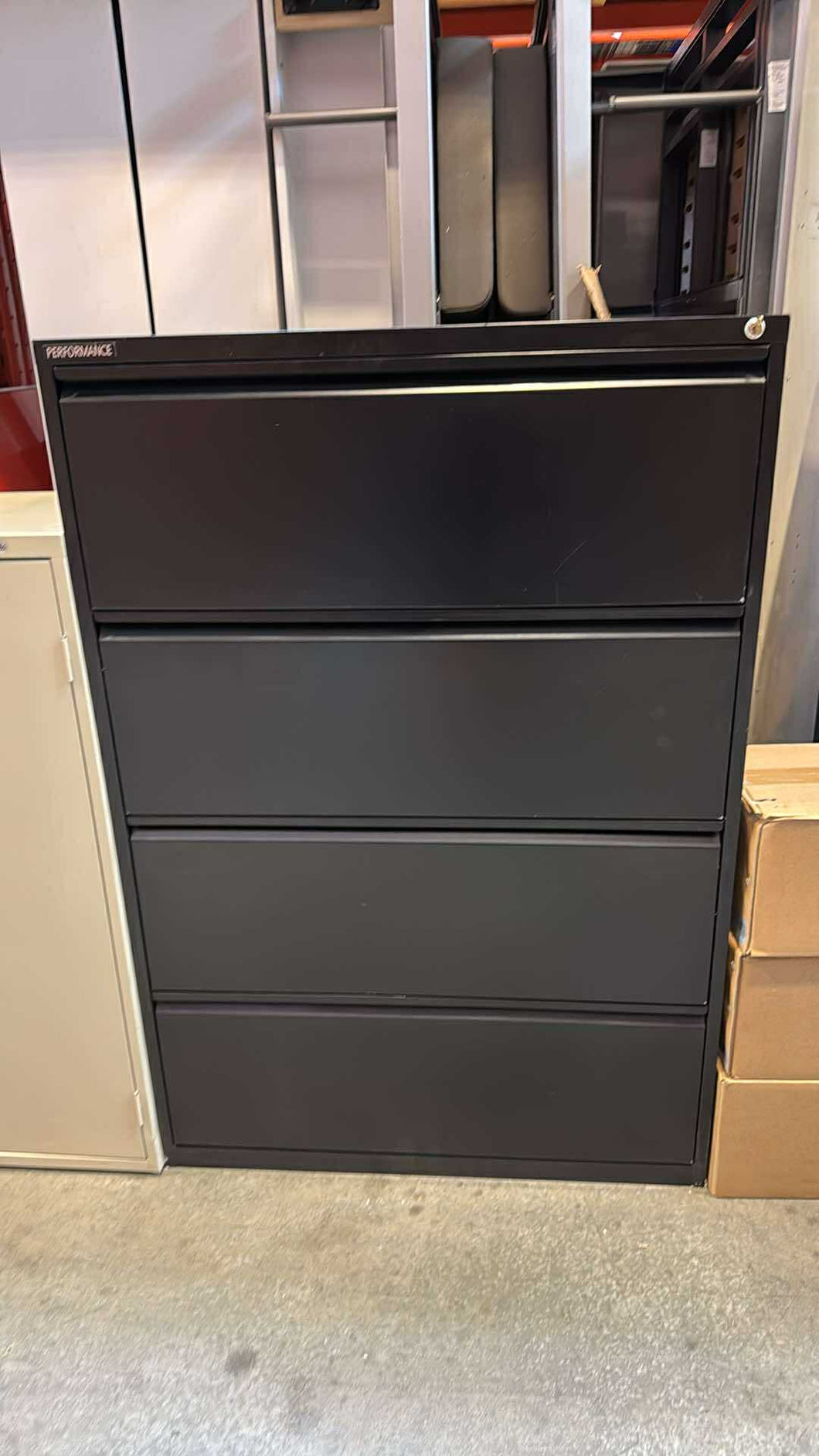 Used Haworth Performance 4 Drawer Lateral Cabinet