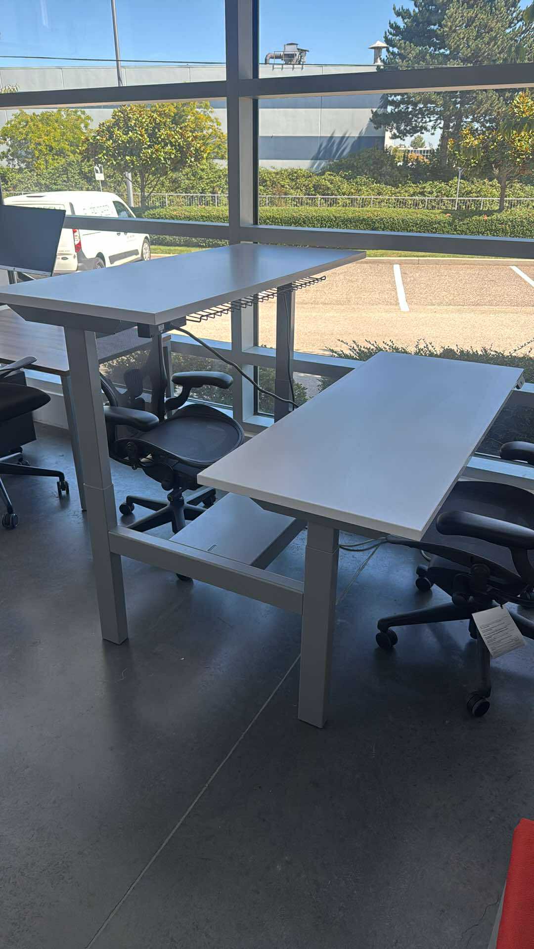 Knoll Bench Dual Sit-Stand Desk Workstations