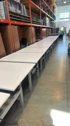 Knoll Bench Dual Sit-Stand Desk Workstations