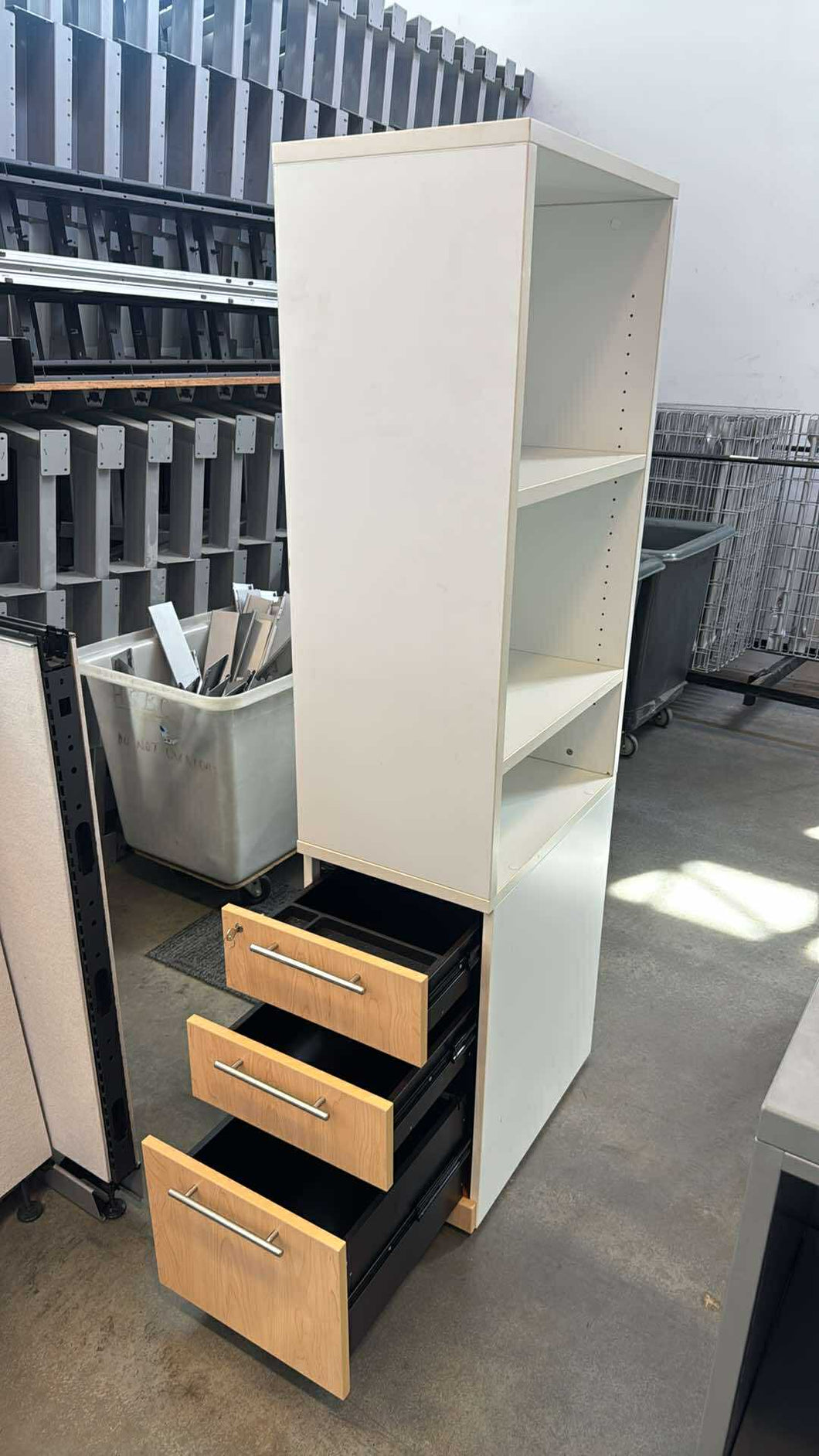 Used Vertical Storage Cabinet w/ Key