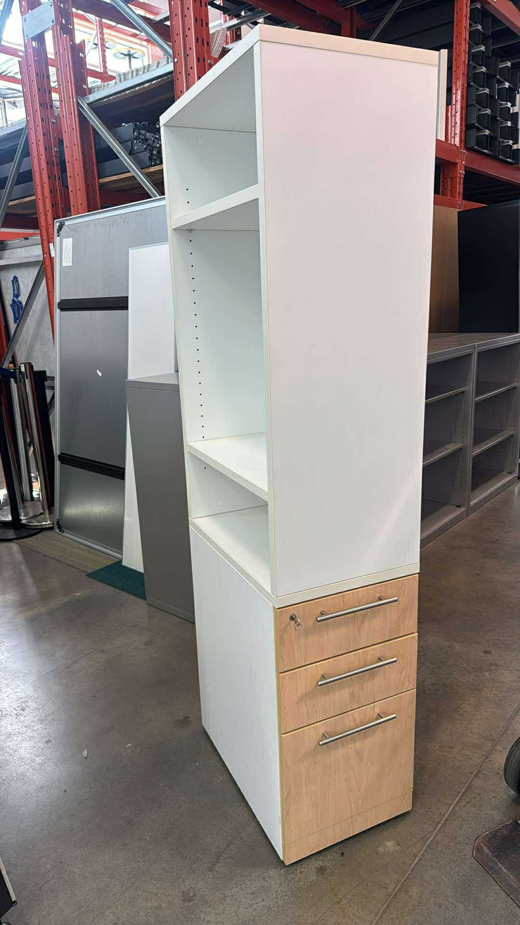 Used Vertical Storage Cabinet w/ Key