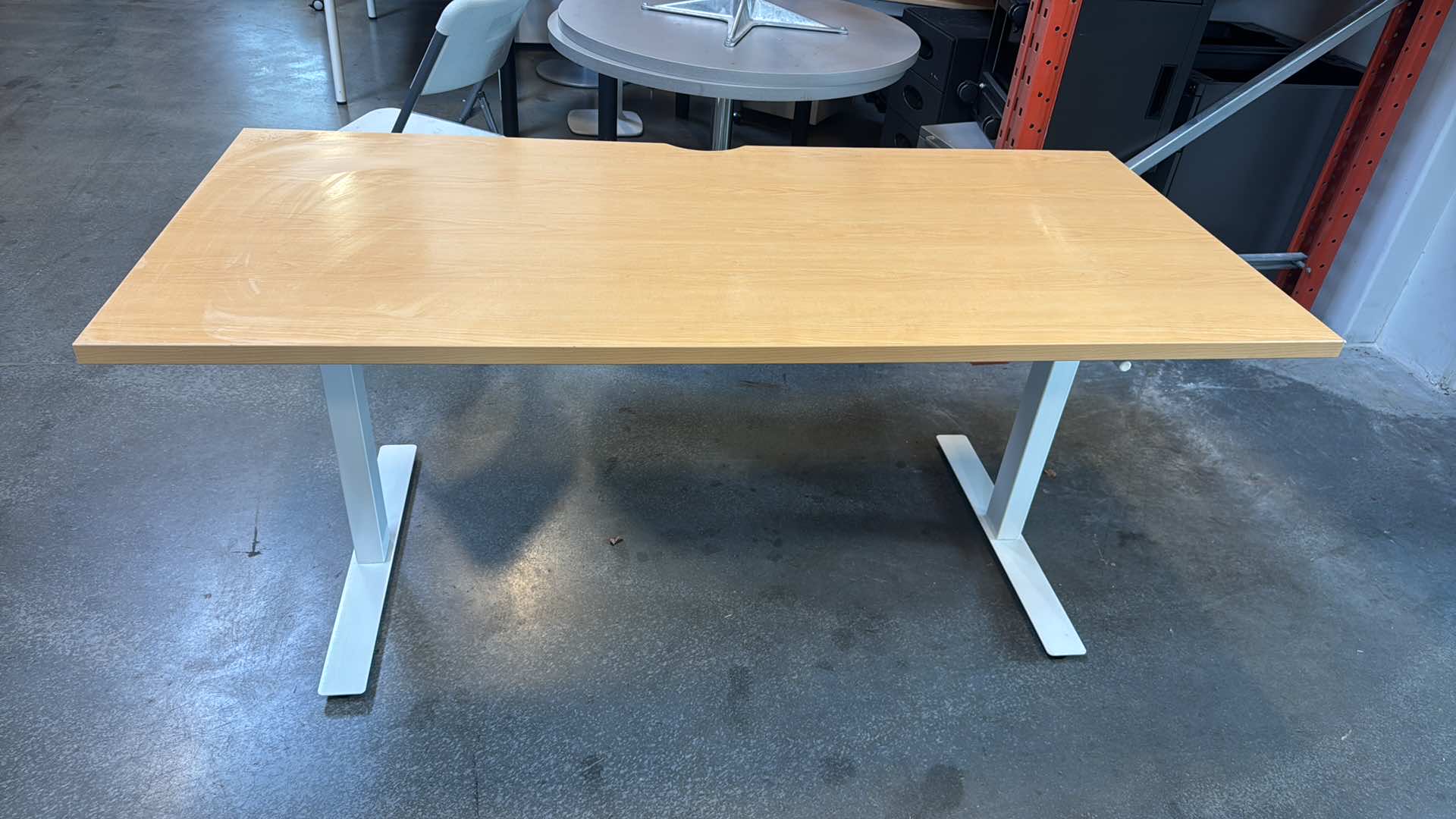 Ikea Trotten Manual Sit-Stand Desk w/ Upgraded Steelcase Top