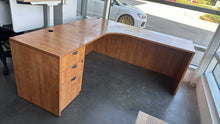 Load image into Gallery viewer, Used Wood L-Shape Office Desk
