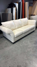 Load image into Gallery viewer, Used Natuzzi Italsofa Genuine Leather Sofa
