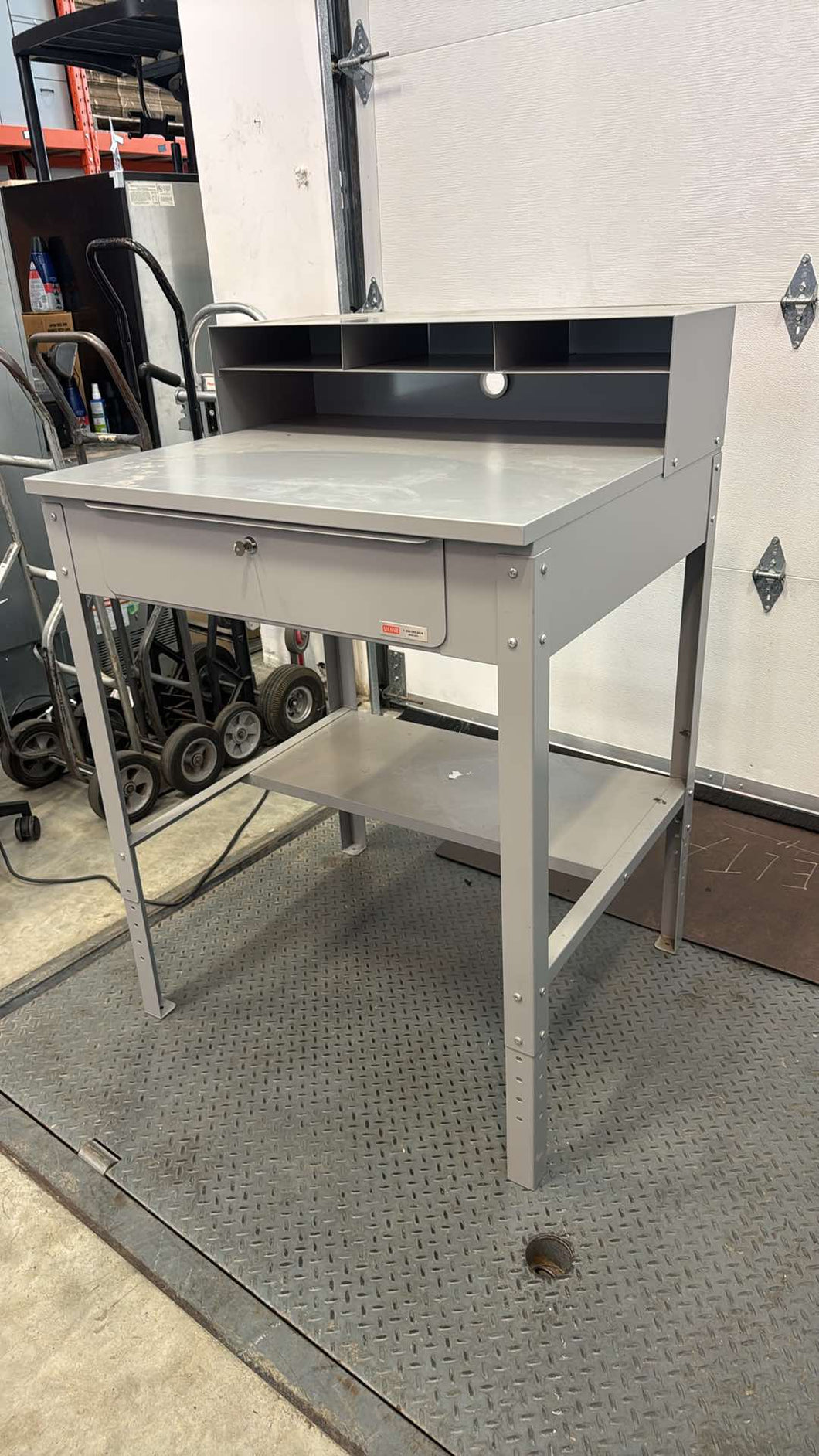 Used U-Line Metal Shipping Desk