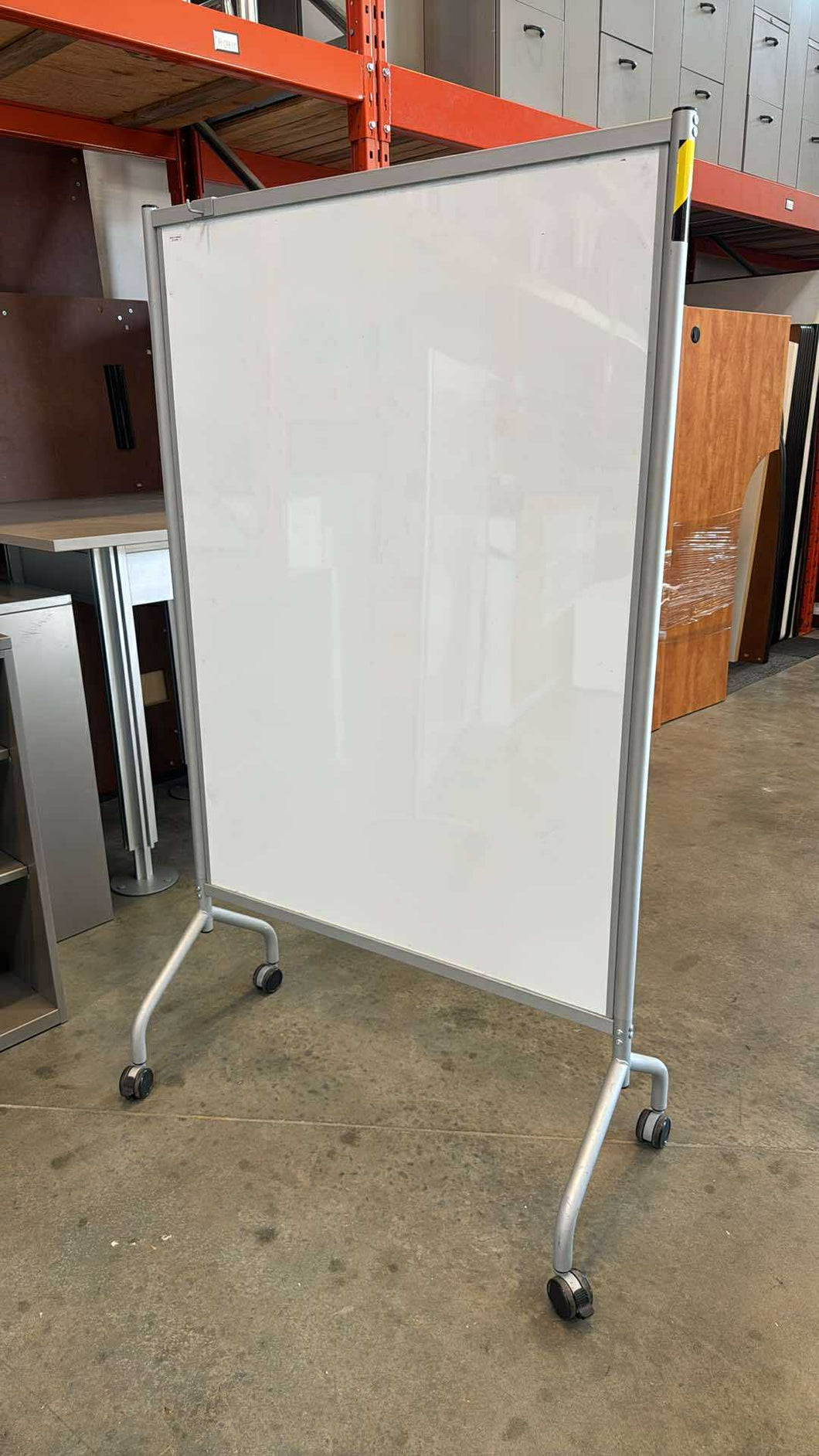 Used Rolling Doubled Sided Magnetic Whiteboard