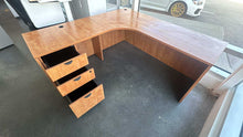 Load image into Gallery viewer, Used Wood L-Shape Office Desk
