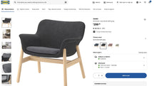 Load image into Gallery viewer, Used Ikea &quot;Vedbo&quot; Armchair
