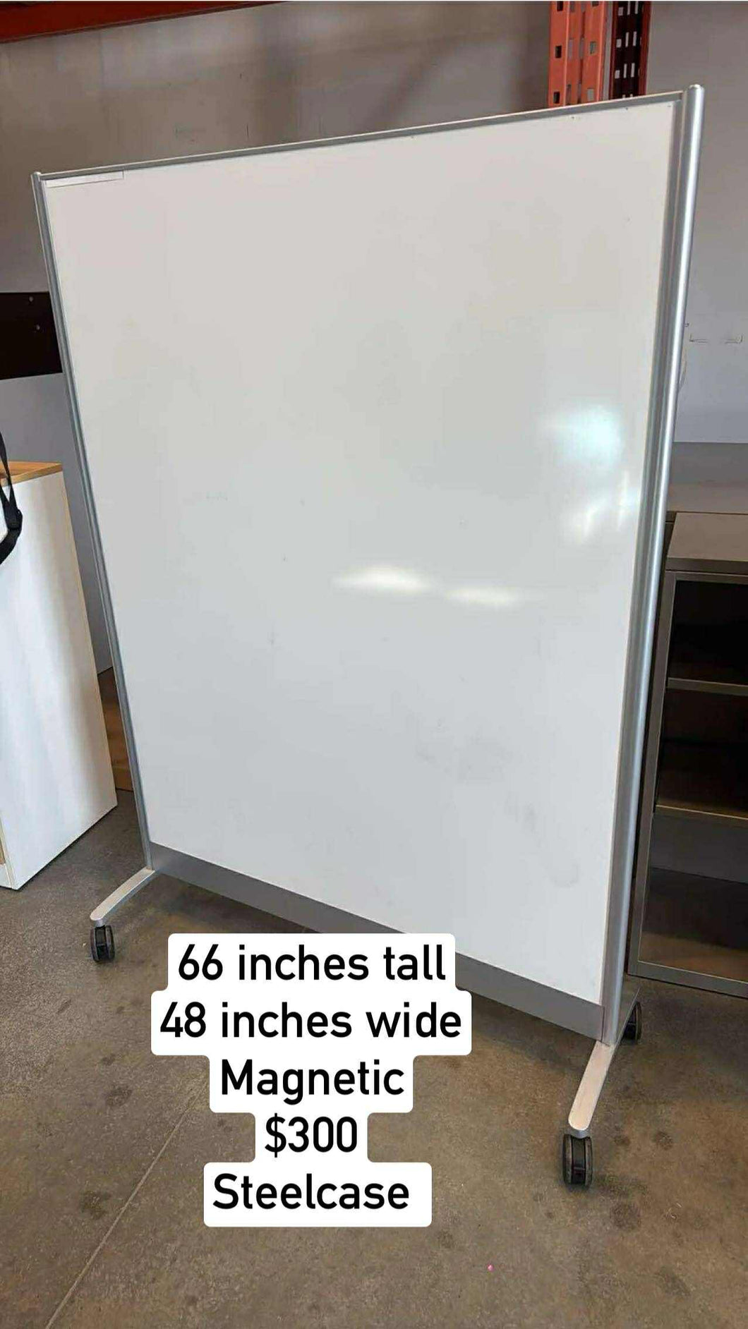 Used Rolling Magnetic Whiteboards
