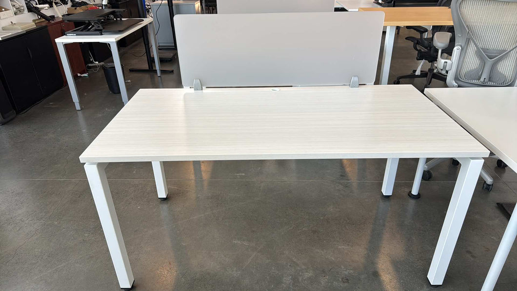 Used Single Desks w/ Plexi Dividers