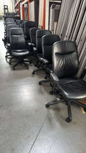 Load image into Gallery viewer, Used Teknion Amicus High Back Leather Boardroom Chairs
