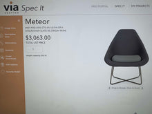 Load image into Gallery viewer, LIKE NEW &quot;Via Meteor&quot; Designer Leather Chair
