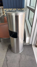 Load image into Gallery viewer, Used Zogics Stainless Steel Gym Wipe Dispenser w/ Trash Can
