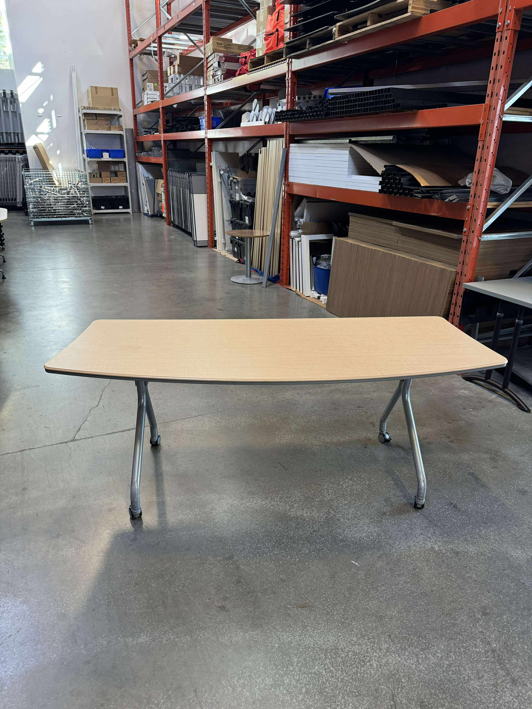 Used Teknion 6 Foot Wedge Meeting Table