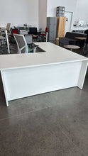 Load image into Gallery viewer, Used Modern White L-Shape Desk
