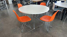 Load image into Gallery viewer, Used 47&quot; White Diamond Base Round Table
