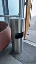 Load image into Gallery viewer, Used Zogics Stainless Steel Gym Wipe Dispenser w/ Trash Can
