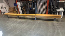 Load image into Gallery viewer, Used 17ft Long Industrial Seating Bench
