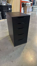 Load image into Gallery viewer, Used Black Ikea &quot;Alex&quot; Storage Unit

