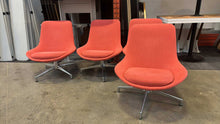 Load image into Gallery viewer, Used Keilhauer &quot;Ponder&quot; Mid Century Modern High Back Lounge Chairs
