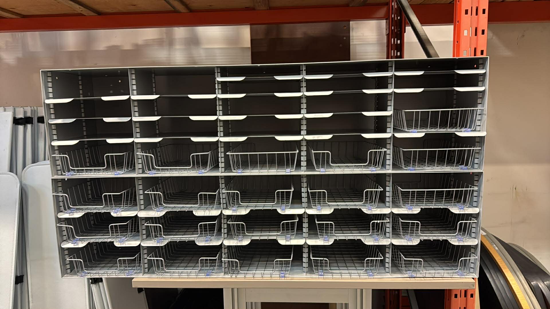 Modular Adjustable File System / Storage Unit (Grey) - 60" x 30" x 13"