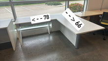 Load image into Gallery viewer, Used David Lane White L-Shape Desk

