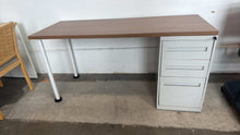 Load image into Gallery viewer, Used Herman Miller Desk w/ Attached Storage
