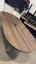 Load image into Gallery viewer, Used Steelcase 7ft Boardroom Table w/ Eames Base – Walnut Finish
