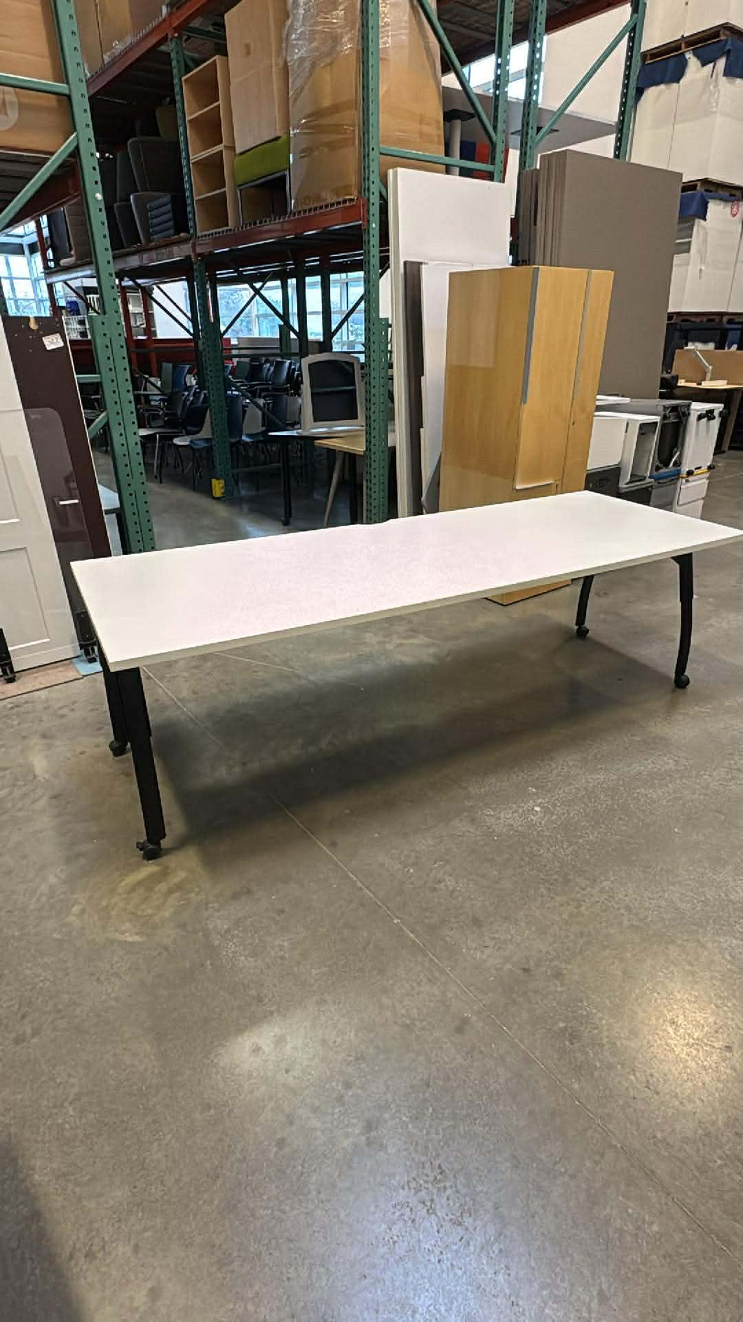 Used 8 Foot Steelcase Rolling Multi-Use Table