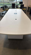 Load image into Gallery viewer, Used Steelcase 12ft x 4ft Powered Boardroom Table
