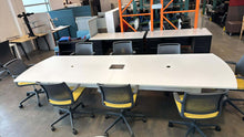 Load image into Gallery viewer, Used Steelcase 12ft x 4ft Powered Boardroom Table
